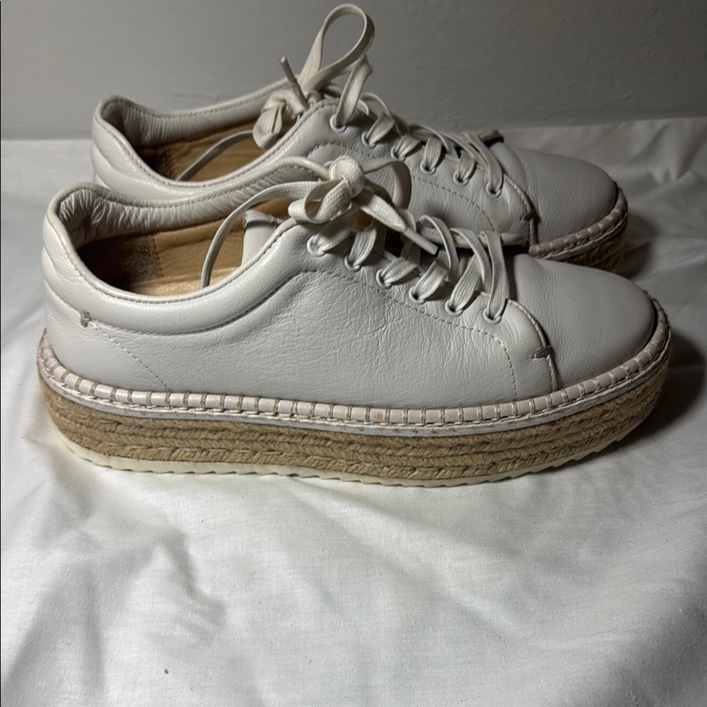 Rag & bone  Kent Leather Platform Espadrille Sneakers- 36